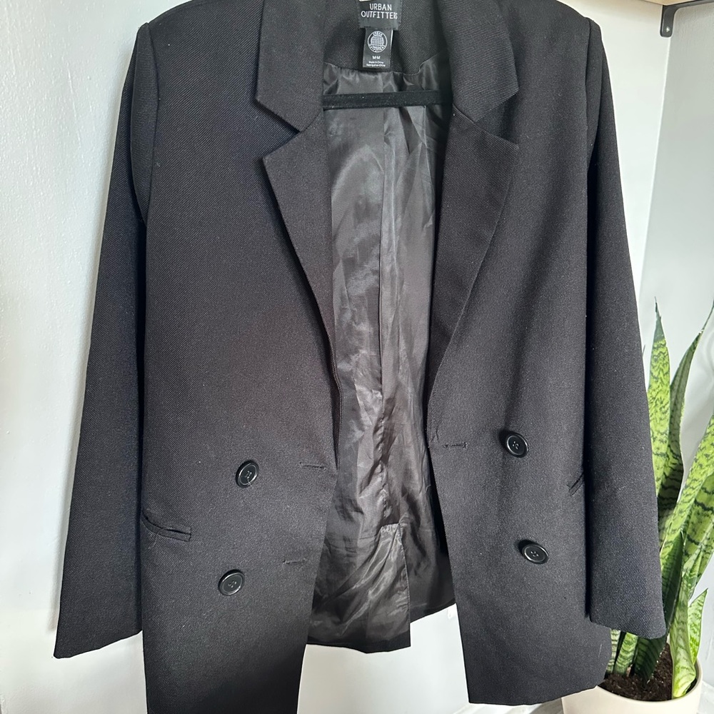 Urban Outfitters Black Boyfriend Blazer